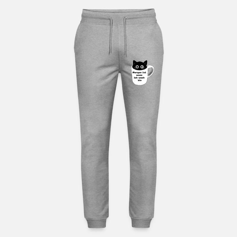Morgen ist wenn ich wach bin - Stanley/Stella Unisex Bio Jogginghose Mover  - Grau meliert