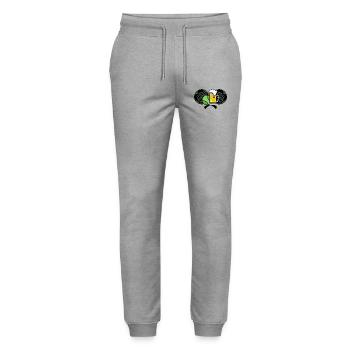 Racket Padel Sport Balls Padel Tennis - Stanley/Stella Mover Unisex Organic Jogging Trousers - heather grey - Front - Marisol (170cm) & Nik (191cm)