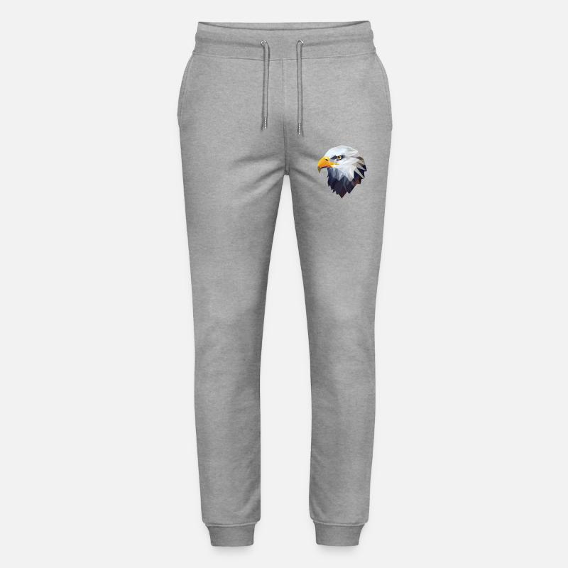 Aigle stylisé, géométrique - Pantalon de jogging bio MOVER Stanley/Stella unisexe - gris chiné