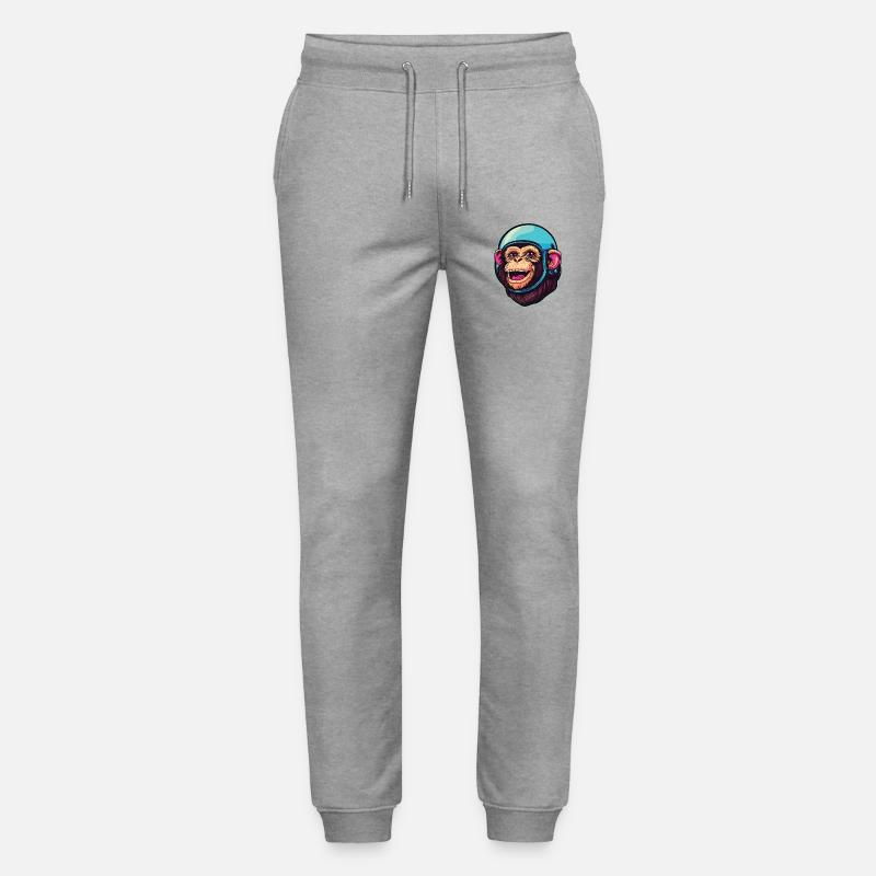 Weltraum-Affe - Stanley/Stella Unisex Bio Jogginghose Mover  - Grau meliert