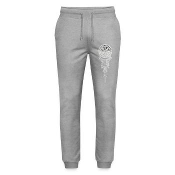 Vergvísir3 - Stanley/Stella Unisex Bio Jogginghose Mover  - Grau meliert - Vorne - Marisol (170cm) & Nik (191cm)