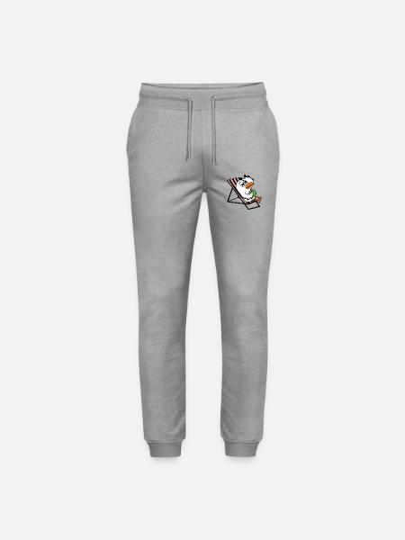 Gull - Stanley/Stella Mover Unisex Organic Jogging Trousers - heather grey