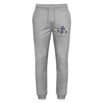 Ahoi ihr Landratten, Matrose - Stanley/Stella Unisex Bio Jogginghose Mover  - Grau meliert - Vorne - Marisol (170cm) & Nik (191cm)