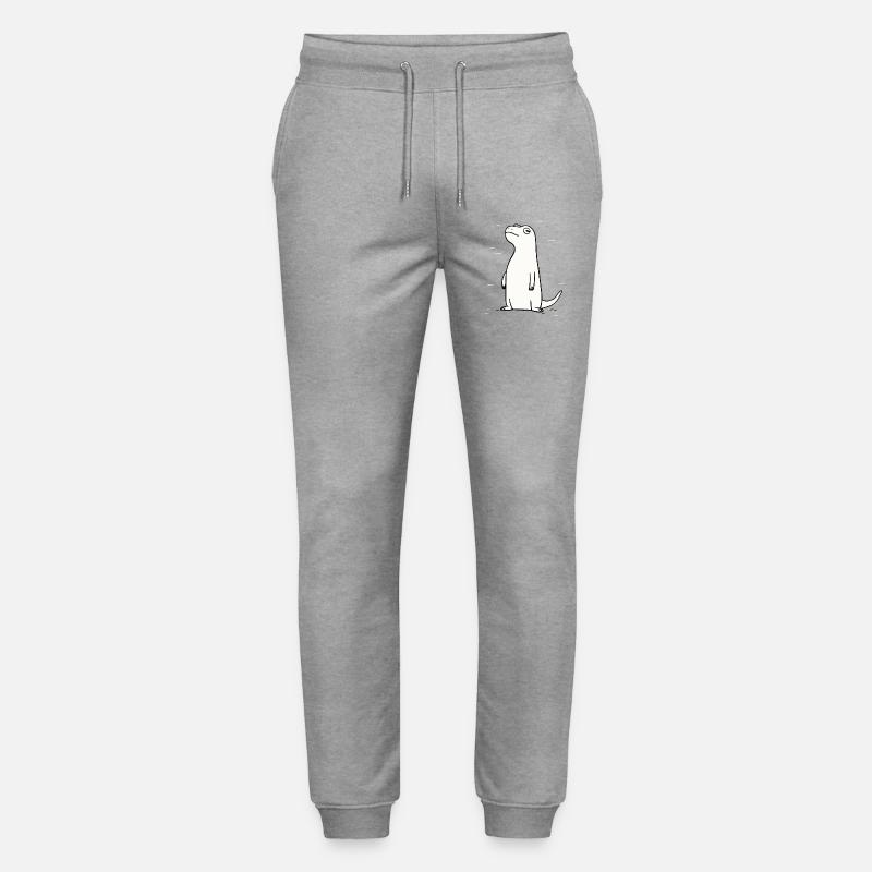Quirky Dino - Stanley/Stella Unisex Bio Jogginghose Mover  - Grau meliert