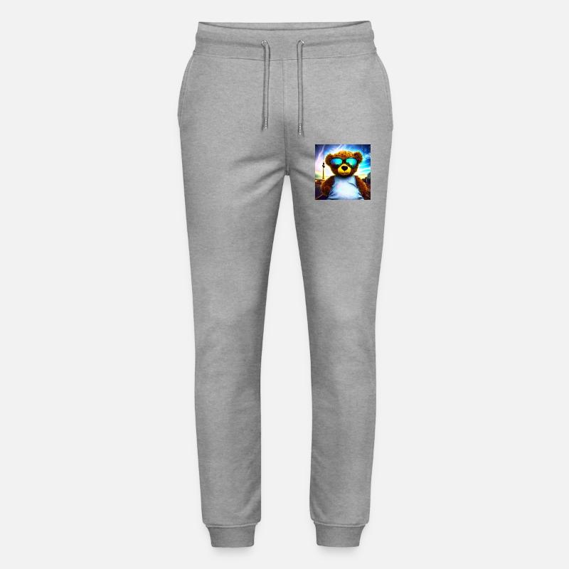 Teddy in Berlin I - Stanley/Stella Unisex Bio Jogginghose Mover - Grau meliert