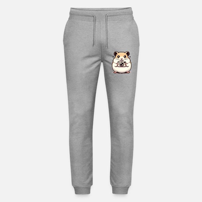 Kamera Hamster - Stanley/Stella Unisex Bio Jogginghose Mover  - Grau meliert