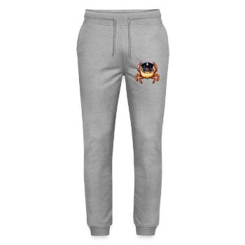 Crab Policeman - Stanley/Stella Mover Unisex Organic Jogging Trousers - heather grey - Front - Marisol (170cm) & Nik (191cm)