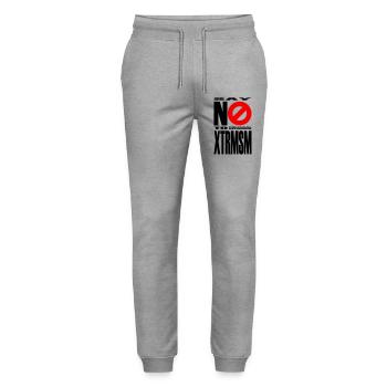 NO2XTRMSM - Stanley/Stella Unisex Bio Jogginghose Mover  - Grau meliert - Vorne - Marisol (170cm) & Nik (191cm)