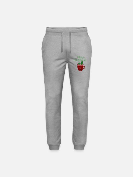 Joyeux Noël, Biscuits - Pantalon de jogging bio MOVER Stanley/Stella unisexe - gris chiné