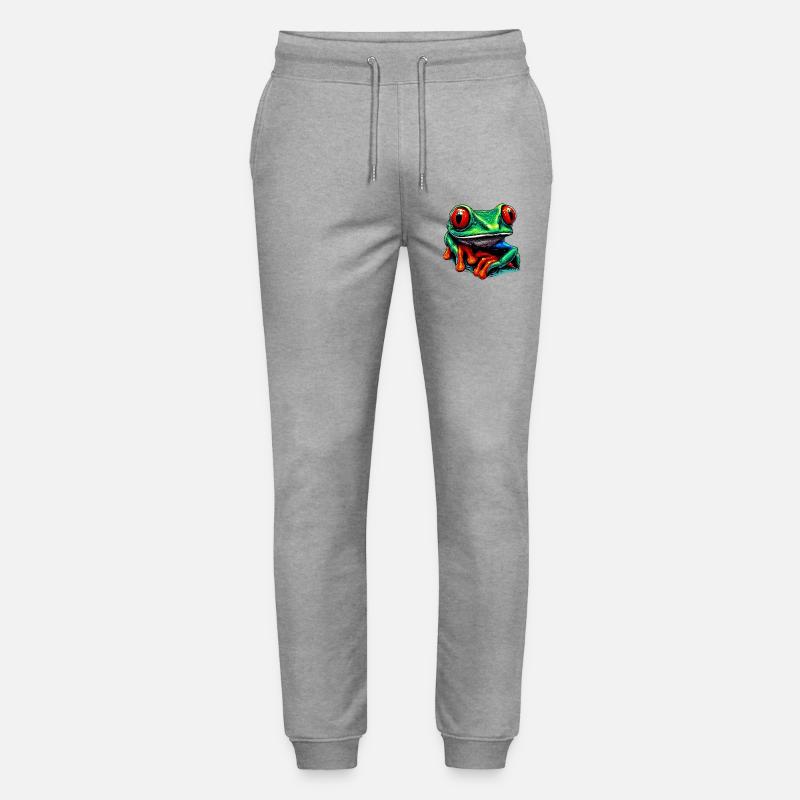 Rotäugiger Laubfrosch - Stanley/Stella Unisex Bio Jogginghose Mover  - Grau meliert