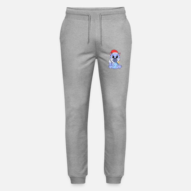 Wolf Baby Weihnachten - Stanley/Stella Unisex Bio Jogginghose Mover  - Grau meliert