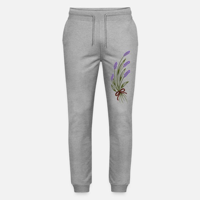 Lavendelstrauß - Stanley/Stella Unisex Bio Jogginghose Mover  - Grau meliert