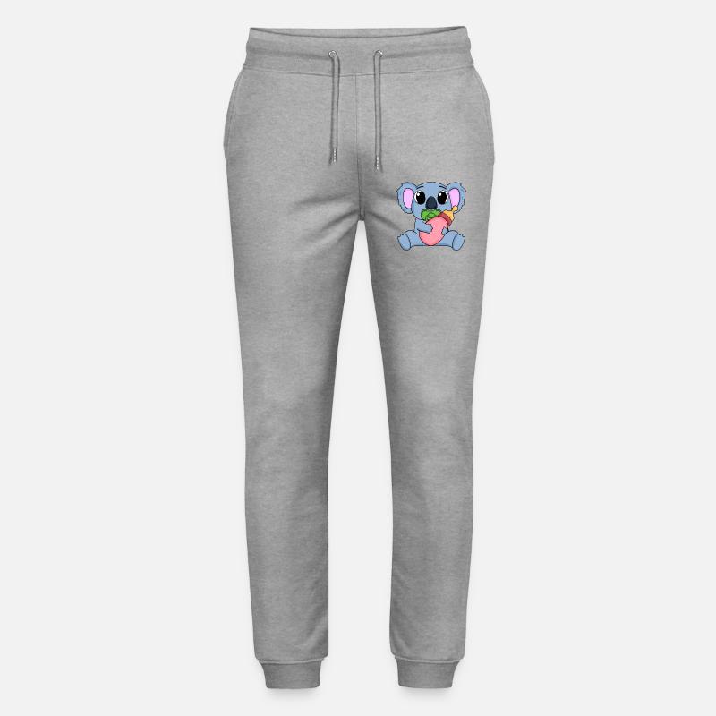 Baby Koala Motiv Koalabär - Stanley/Stella Unisex Bio Jogginghose Mover  - Grau meliert
