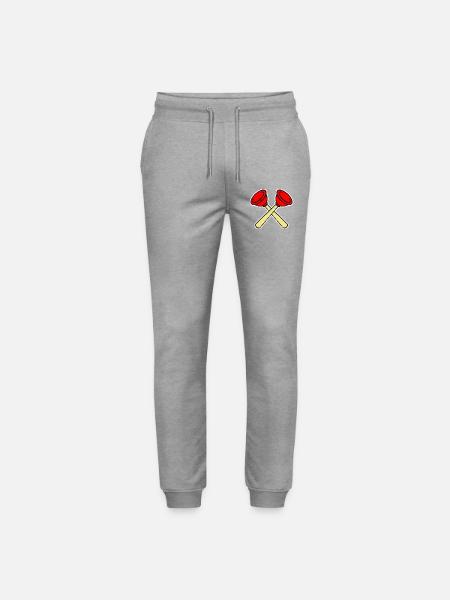 Pömpel gekreuzt - Stanley/Stella Unisex Bio Jogginghose Mover  - Grau meliert