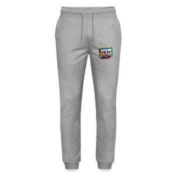 Mixtape - Pantalon de jogging bio MOVER Stanley/Stella unisexe - gris chiné - Devant - Marisol (170cm) & Nik (191cm)