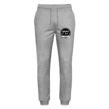 Lieblingsort Schluchsee - Stanley/Stella Unisex Bio Jogginghose Mover  - Grau meliert - Vorne - Marisol (170cm) & Nik (191cm)