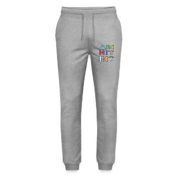 Architect Saying Profession Earn Money Career Job - Stanley/Stella Mover Unisex Organic Jogging Trousers - heather grey - Front - Marisol (170cm) & Nik (191cm)