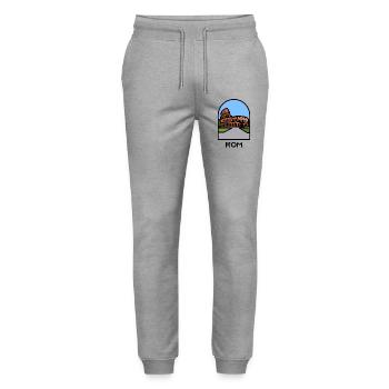 Rom - Kolosseum - Stanley/Stella Unisex Bio Jogginghose Mover  - Grau meliert - Vorne - Marisol (170cm) & Nik (191cm)