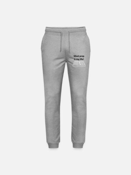 Meal Prep is my life! - Stanley/Stella Mover Unisex Organic Jogging Trousers - heather grey