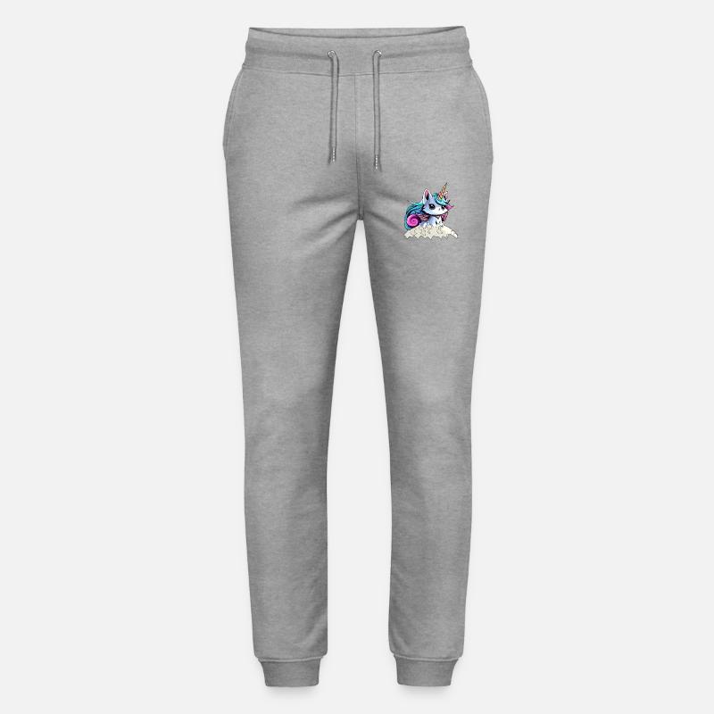 Fee Einhorn Katze - Stanley/Stella Unisex Bio Jogginghose Mover  - Grau meliert