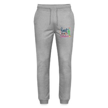 Doux été - Pantalon de jogging bio MOVER Stanley/Stella unisexe - gris chiné - Devant - Marisol (170cm) & Nik (191cm)