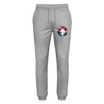 Été - Pantalon de jogging bio MOVER Stanley/Stella unisexe - gris chiné - Devant - Marisol (170cm) & Nik (191cm)