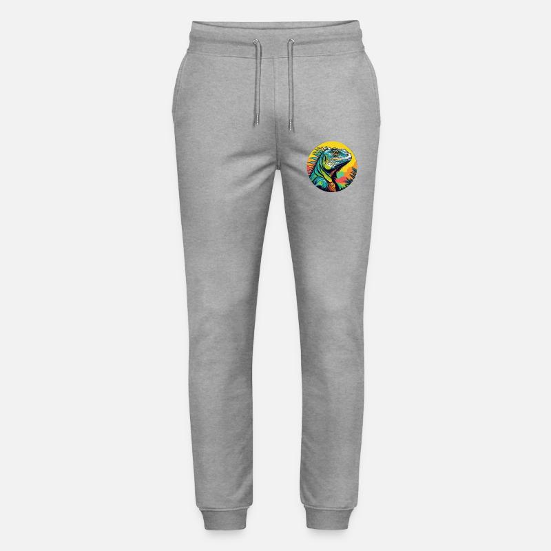 Leguan-Kunst - Stanley/Stella Unisex Bio Jogginghose Mover  - Grau meliert