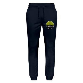Sauerland Retro Skyline - Stanley/Stella Mover Unisex Organic Jogging Trousers - navy - Front - Marisol (170cm) & Nik (191cm)