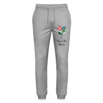 GRANNY. MOTHER'S DAY - Stanley/Stella Mover Unisex Organic Jogging Trousers - heather grey - Front - Marisol (170cm) & Nik (191cm)