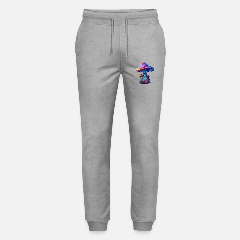 Psytrance Mushroom - Stanley/Stella Unisex Bio Jogginghose Mover  - Grau meliert