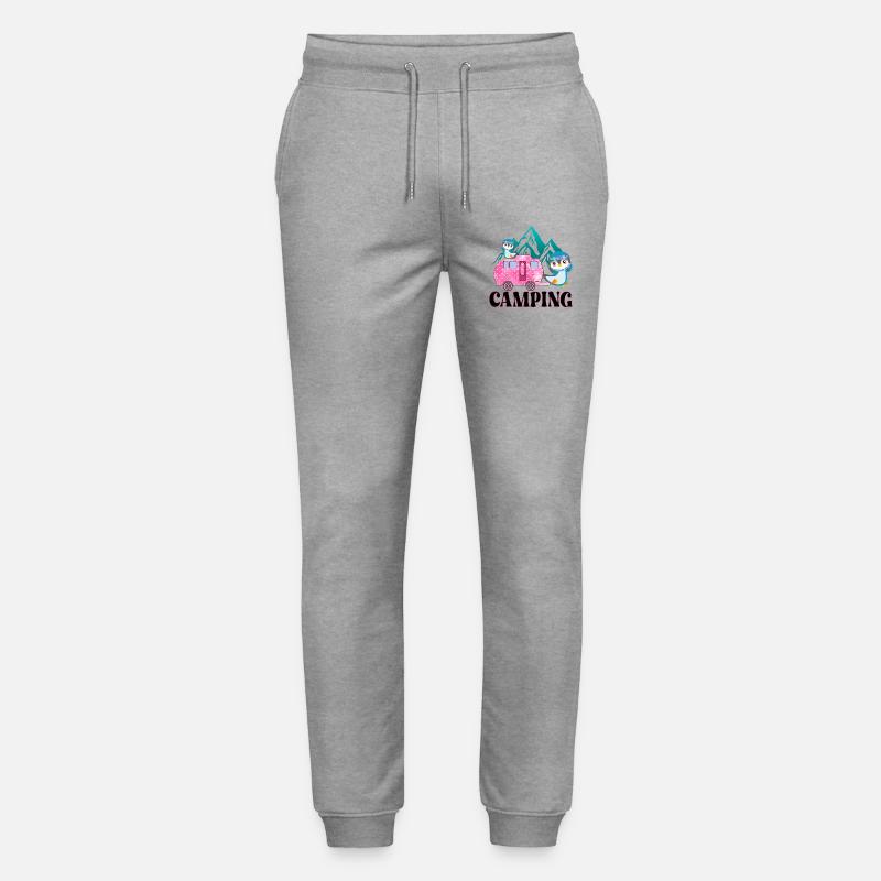CAMPING CAMPINGSPLATZ PINGUINE - Stanley/Stella Unisex Bio Jogginghose Mover  - Grau meliert