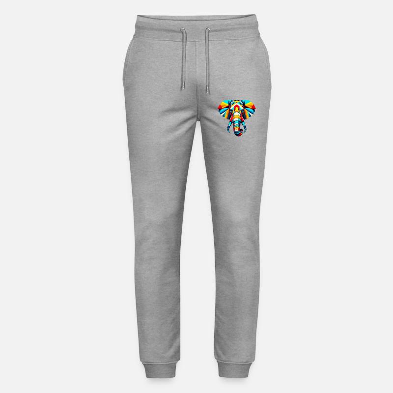 Elefant Pop Art - Stanley/Stella Unisex Bio Jogginghose Mover  - Grau meliert