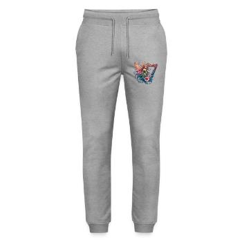 17 Jahre Fee Elfe süß Geburtstag Geschenk - Stanley/Stella Unisex Bio Jogginghose Mover  - Grau meliert - Vorne - Marisol (170cm) & Nik (191cm)