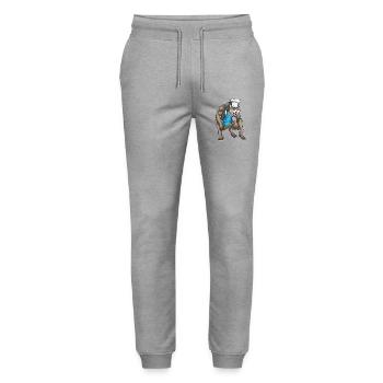 Werewolf Halloween Baker - Stanley/Stella Mover Unisex Organic Jogging Trousers - heather grey - Front - Marisol (170cm) & Nik (191cm)