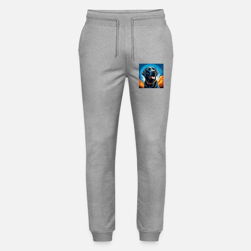 Popartlabrador - Stanley/Stella Unisex Bio Jogginghose Mover  - Grau meliert