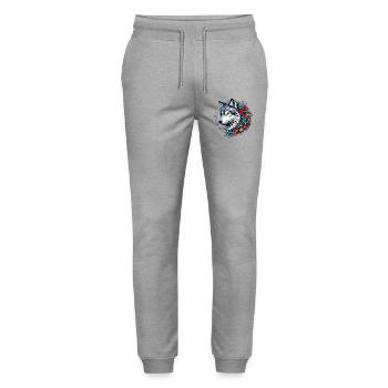 Wolf - Stanley/Stella Unisex Bio Jogginghose Mover  - Grau meliert - Vorne - Marisol (170cm) & Nik (191cm)