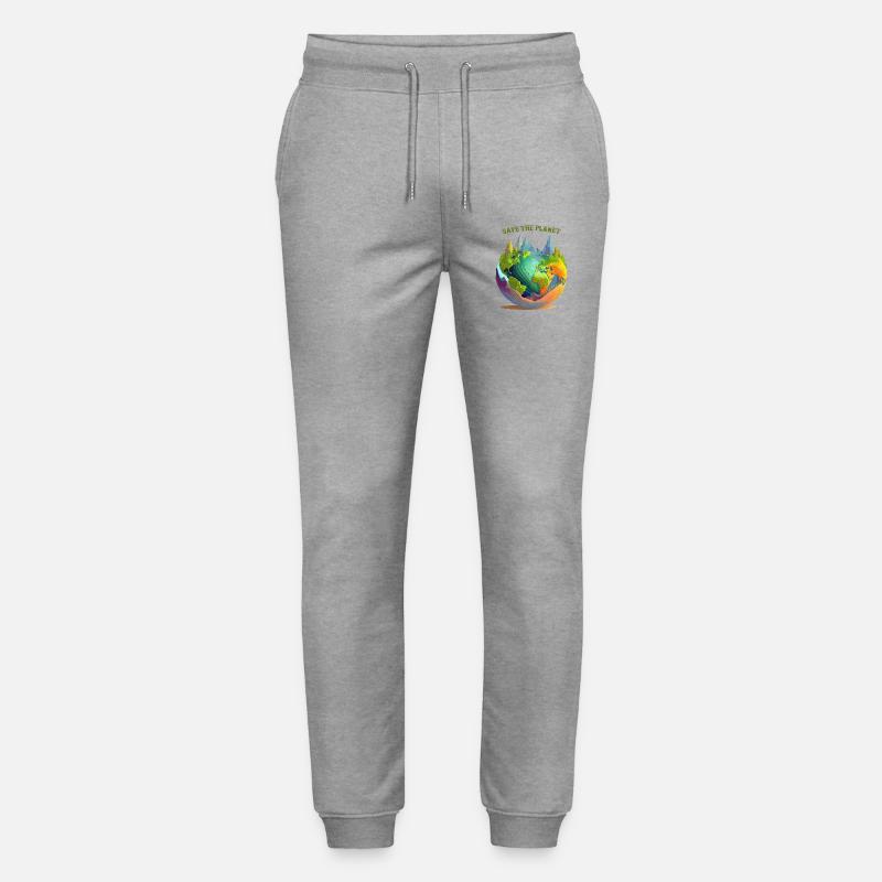 Rette den Planeten - Stanley/Stella Unisex Bio Jogginghose Mover  - Grau meliert