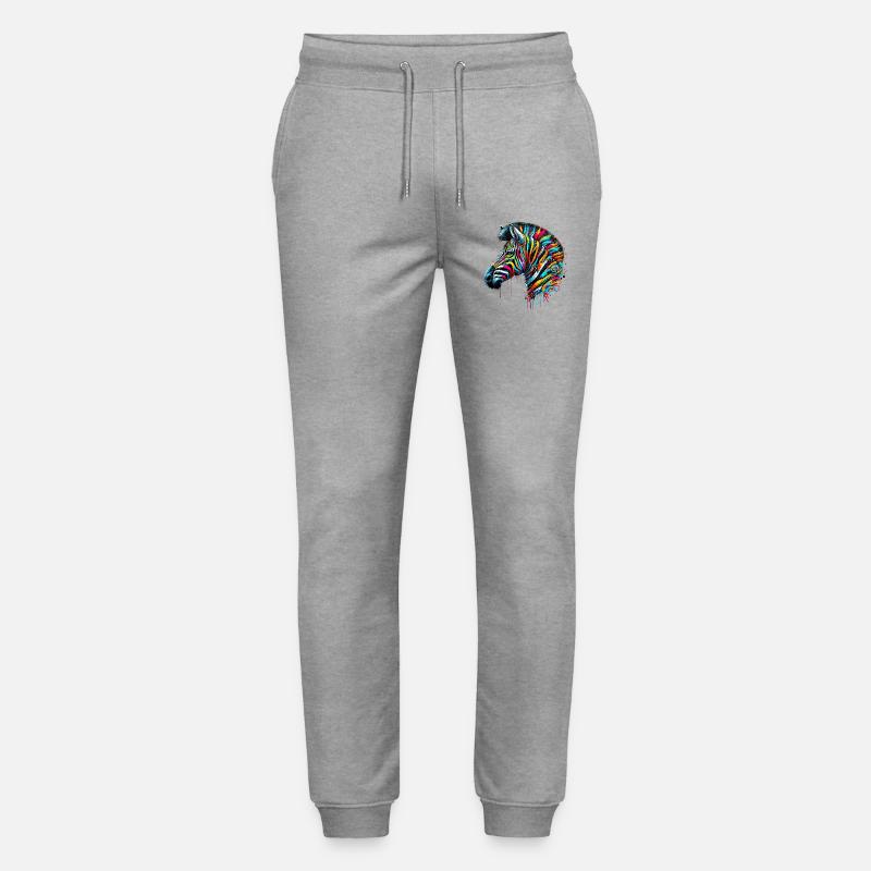 Zebra - Stanley/Stella Unisex Bio Jogginghose Mover  - Grau meliert