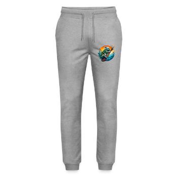 Koala - Stanley/Stella Unisex Bio Jogginghose Mover  - Grau meliert - Vorne - Marisol (170cm) & Nik (191cm)