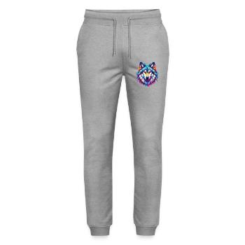 Wolf - Stanley/Stella Unisex Bio Jogginghose Mover  - Grau meliert - Vorne - Marisol (170cm) & Nik (191cm)