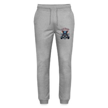 Ratsking Ratlook Shirt – Rustikaler Custom Style - Stanley/Stella Unisex Bio Jogginghose Mover  - Grau meliert - Vorne - Marisol (170cm) & Nik (191cm)