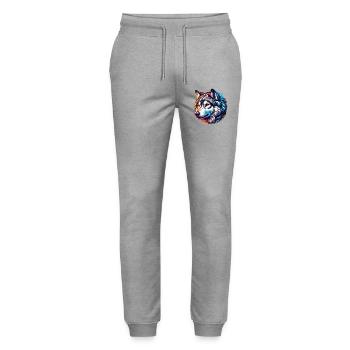 Wolf - Stanley/Stella Unisex Bio Jogginghose Mover  - Grau meliert - Vorne - Marisol (170cm) & Nik (191cm)
