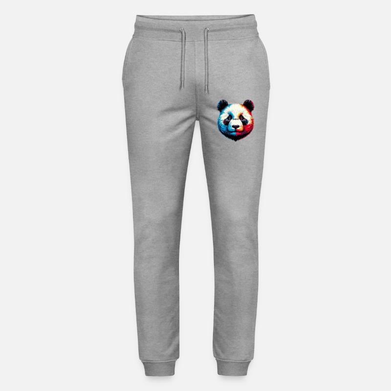 Panda - Stanley/Stella Unisex Bio Jogginghose Mover - Grau meliert