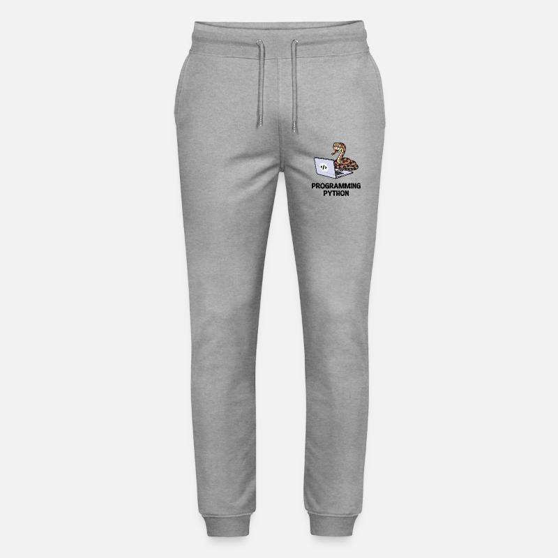 Developer Funny Sayings Programmer Computer - Stanley/Stella Mover Unisex Organic Jogging Trousers - heather grey