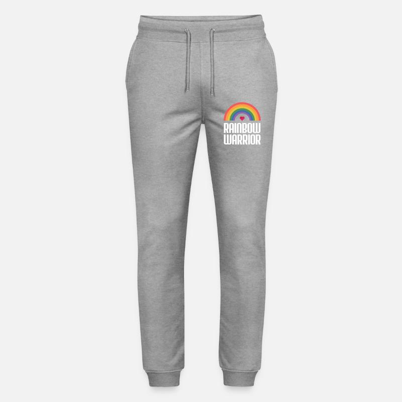 LGBTQ-Pride-Monat - Rainbow Warrior - Stanley/Stella Unisex Bio Jogginghose Mover  - Grau meliert