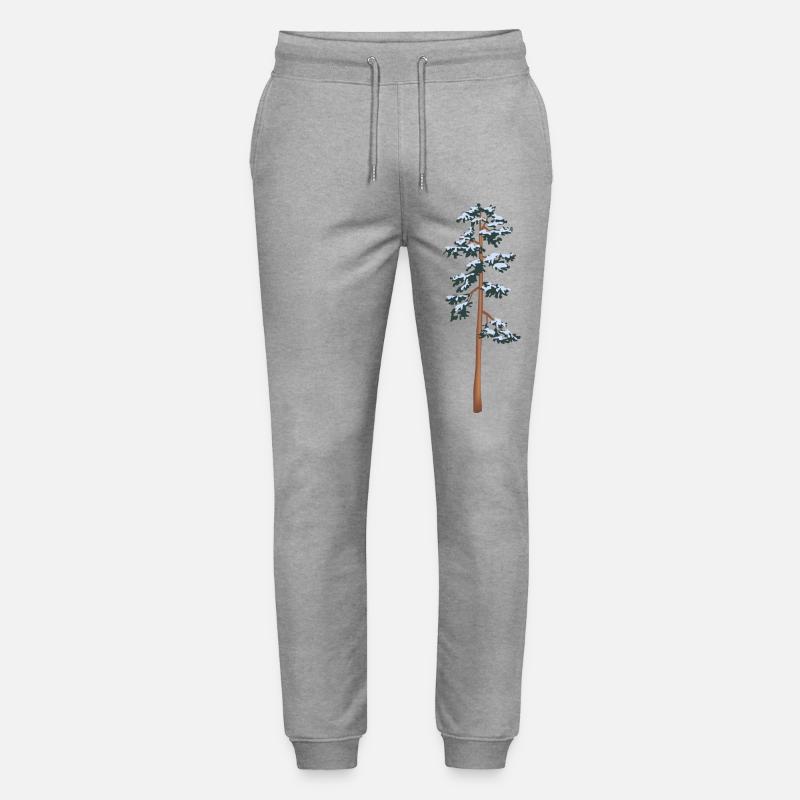 grand arbre avec de la neige - Pantalon de jogging bio MOVER Stanley/Stella unisexe - gris chiné