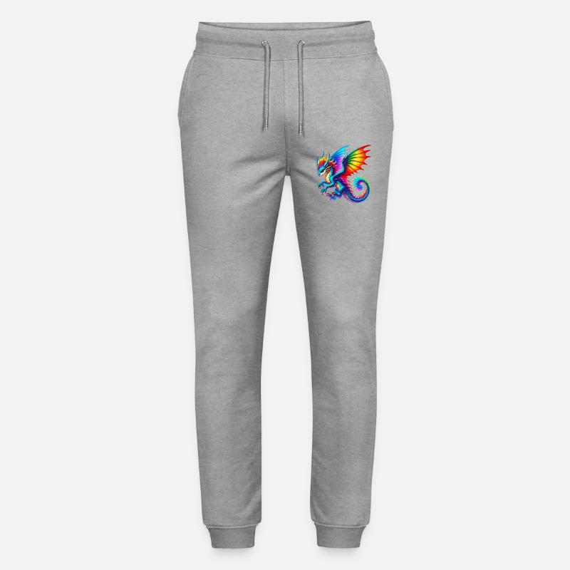 Dragon - Stanley/Stella Mover Unisex Organic Jogging Trousers - heather grey