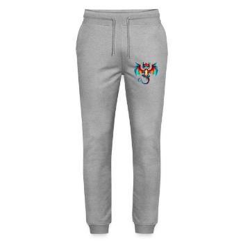 Dragon - Pantalon de jogging bio MOVER Stanley/Stella unisexe - gris chiné - Devant - Marisol (170cm) & Nik (191cm)