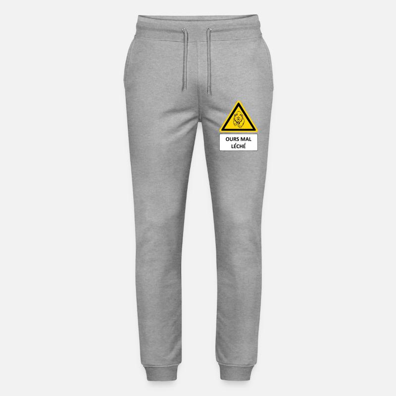 Bär schwer geleckt - Stanley/Stella Unisex Bio Jogginghose Mover  - Grau meliert