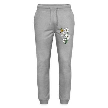 nature 2 - Stanley/Stella Mover Unisex Organic Jogging Trousers - heather grey - Front - Marisol (170cm) & Nik (191cm)